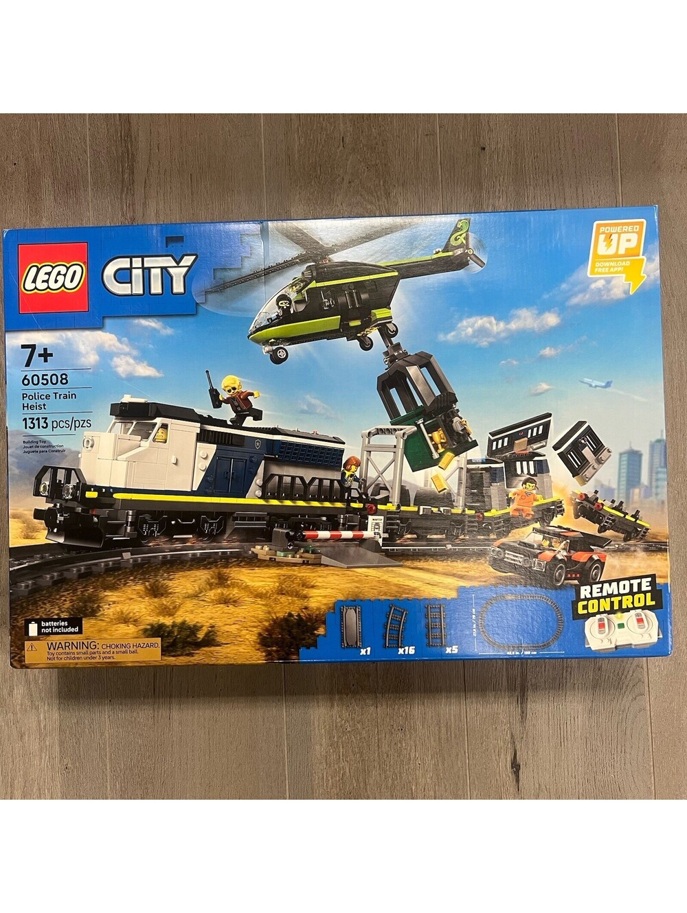 LEGO® City Police Train Heist Set 60508 With Remote Control, 1313 pcs [NEW]